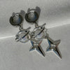 Neptune earrings grunge jewelry y2k alt goth edgy punk star silvery dangly - Image 4