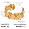 Unique Stainless Steel Metal Wide Cuff Open Bracelet Bangle Gold Pvd Plated Essential - Image 23