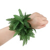 1/4Pcs Hawaiian Green Leis Necklace Artificial Leaves Wreath Garland Headband Bracelet Luau Tropical Birthday Party Decoration - Image 6