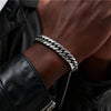Stylish Double Curb Chain Bracelets for Men Boys,8/10/12/15mm Stainless Steel Miami Link Wristband,Punk Jewelry Gifts - Image 2