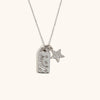 La. Muses Sparkling Cubic Zirconia Square Star U-shaped Pendant Stainless Steel Women's Necklace Jewelry Gifts - Image 7