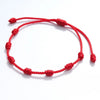 6pcs/set Handmade 7 Knots Red String Bracelet for Lover Protection Lucky Amulet and Friendship Braid Rope Wristband Jewelry Gift - Image 5