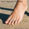 3PCS Silver Plated Dazzling Zircon Toe Ring for Women Girls Classic Adjustable Summer Beach Foot Ring Vacation Jewelry - Image 4