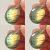 Pink Labradorite Pendant Irregular Shape Bead Stone Purple Necklace for Men Women - Image 30