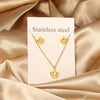 Necklaces Jewelry Sets For Women Girls Stainless Steel Pendant Necklaces And Earrings 2 Pieces Sets Wedding Party Jewelry Gifts - Image 13