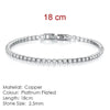 Tennis Bracelet For Women Style 4 Color 4 Claws Mosaic Cubic Zirconia Silver Color Jewelry Gift - Image 19