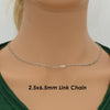 Stainless Steel Paperclip Chain Necklace with 2.5 x 6.5 mm or 4 x 12 mm Links - Image 7