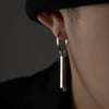 Silver Color Personality Long Pendant Earring Men Women Earrings Square Stick Earrings Cool Statement Earring - Image 2