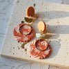 Multi-Color Polymer Clay Round Disc Earrings with Metal Chip Rings Dangle Dots for Women Daily Party Accessor - Image 6