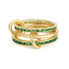 Multilayer Everly Stacked Ring Chunky Gold Plated Interlocking Zircon Multi Link Connected Rings Eternity Statement Jewelry Gift - Image 16