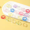 Multicolor 20 Pcs Acrylic 25x24MM Transparent Ring Geometric Ring Cute Girl Index Finger Ringn - Image 4