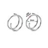 2Pcs Single Piercing Double Hoop Septum Nose Ring Steel Spiral Lip Nose Rings Cartilage Tragus Daith Piercing Earrings - Image 7
