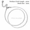 Faceted 2mm Beads Necklace Mini Stone Amethysts Quartzs Agat Choker Minimalist Party for Men Women Jewelry Gift - Image 23