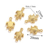 5pcs Stainless Steel Gold Plated Seashell Turtle Conch Double Hole Charms Jewelry Connector For Bracelet Necklace Making Pendant - Image 18