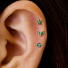 3PCS Women's Stainless Steel Flower Small Stud Earrings Set Outdoor Travel Carnival Party Festival Dressing Gifts - Image 9