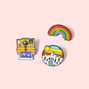 Rainbow Camera Snow Mountain Brooch Student Cartoon Cute Outdoor Pin Badge Gift - Image 4