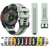 Two-Tone Silicone Strap QuickFit 20mm For Garmin Fenix 8 43mm 7S Pro 6S 5S/Instinct E 40mm/Descent Mk3 Mk3i 43mm Band Bracelet - Image 1