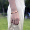 Copper Bracelets for Women Men Unisex 8mm Adjustable Open Cuff Bangles Female Resizable Jewelry Soft Metal Simple - Image 3