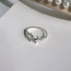 Silver Unique Oval Big Simple Ring For Women Jewelry Finger Adjustable Open Vintage Ring For Party Birthday Gift - Image 14