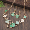 Simple Drip Oil Geometric Jewelry Sets for Women Accessories Necklace and Earrings Set Daily Party Prom Gift - Image 6