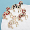 Strong Horse Brooches For Women Unisex 4-color Elegant Enamel Animal Year Of The Horse Brooch Pins Gifts - Image 6