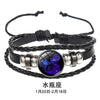12 Constellation Zodiac Sign Charm Luminous Bracelets Men Women Vintage Multilayer Wrap Leather Chain Bangle Birthday Jewelry - Image 9