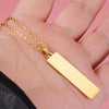 10Pcs Mirror Polished 10x40mm Strip Pendant Necklaces Stainless Steel Cable Chain Necklaces For Women Men - Image 5