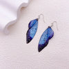 Fairy Clear Gradient Resin Simulation Wings Butterfly Rhinestone Flake Long Dangle Earrings for Women Casual Party Jewelry - Image 1