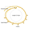 Double Layer Coin Disc Pendant Anklets Golden Color Stainless Steel Anti-allergic Rope Chain Leg Foot Bracelet Jewelry - Image 12