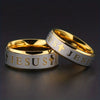 Stainless Steel Bible Verse Jesus Cross Rings For Men Vintage Christian Cross Religious Ring Amulet Jewelry - Image 1