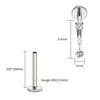 Titanium Baguette Cartilage Earring 16G CZ Dangle Helix Earlobe Labret Stud Flat Back Piercing Jewelry - Image 18