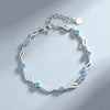 Silver Heart Shaped Necklace Bracelet Set for Women Vintage Korean Crystal Bracelets Set Party Jewelry - Image 13