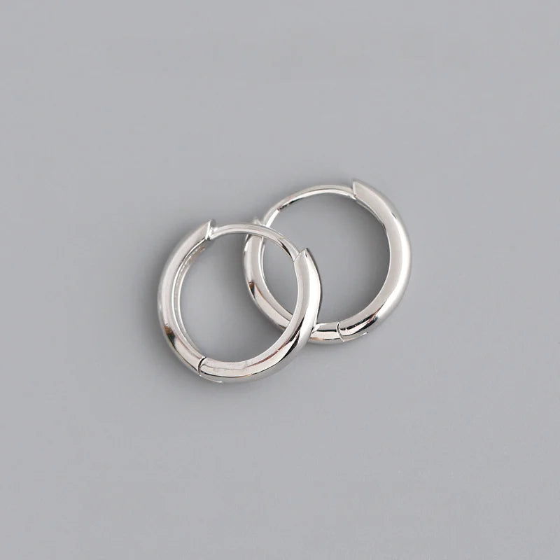 Geometric Hoop Earrings 12mm 14mm or 18mm - Image 1
