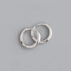 Geometric Hoop Earrings 12mm 14mm or 18mm - Image 1