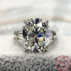 Solitaire Round cut Lab Diamond Ring Silver Engagement Wedding Band Rings for women Bridal Party Jewelry Gift - Image 6