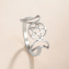 Pentagram Triple Moon Goddess Symbol Rings for Women Men Stainless Steel Crescent Star Ring Vintage Wicca Jewelry Gift - Image 2