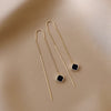 Drop Ear Line Long Hanging Earrings for Women Rose Gold Color Zircon Crystal Piercing Threader Earing Ear Accessories Jewelry - Image 28