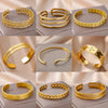 Vintage Snake Bangle Bracelet For Women Stainless Steel Snake Opening Bangle Animal Aesthetic Jewelry - Image 1