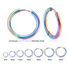 3Pair/Set Small Huggie Hoop Earrings Unisex Round Circle Stainless Steel Earrings Cartilage Ear Piercing Jewelry De Aro - Image 9