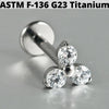 Cz Flower Titanium Cartilage Earrings Stud 16G Internally Threaded Sun Helix Ear Tragus Piercing Jewelry - Image 21
