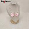 Subculture Spice Y2K Harajuku Gothic Mars Gal Women Crown Pearl Party Lolita Cosplay Punk Necklace Girl Collar - Image 2