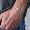A-Z Initial Bracelets for Men Women, Figaro Chain, Double Layered Box Link Chain Bracelets, Name Gift for Him - Image 2