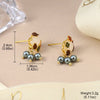 Colorful Enamel Flower Stud Earrings for Women Elegant Floral Petal Crystal Drop Earrings Jewelry Gift for Her - Image 19