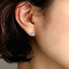 Earring D Gra Lab Diamond 4 Claw Silver Stud Earrings for Women Man - Image 6