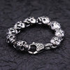 Gothic Vintage Men's Skull Bracelet 316L Stainless Steel Punk Hip Hop Skeleton Bracelets Amulet Jewelry Gifts - Image 1