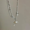 Stainless Steel Star Planet Pendant Earrings Necklace for Women Imitation Pearl Drop Earrings Jewelry Gifts - Image 5