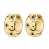 Gold Color Big Hoop Earrings for Women Zircon Star Round Circle Piercing Earrings Party Jewelry Accessories - Image 8