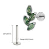 Titanium 16G Leaf Stud Earring Moss Agate Marquise Helix Conch Tragus Cartilage Piercing Jewelry - Image 17