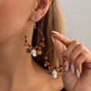 Cute Halloween Resin Pumpkin Ghost Star Dangle Earrings for Women Spooky Asymmetrical Charm Earrings Party Cosplay Jewelry Gift - Image 11
