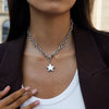 Minimalist Gold Color Plated Smooth Star Pendant Necklace Classic Stainless Steel Women's Jewelry - Image 3
